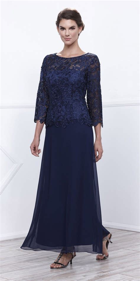 blue mother of bride dress.